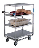 HEAVY DUTY CART, 21½"W X 38½"L X 49 1/8"H, 700 LB CAPACITY, 4 SHELVES, ALL SHELF EDGES DOWN, 21" X 33" SHELF , 11½" CLEARANCE, SOLD AS EACH LAKESIDE 6