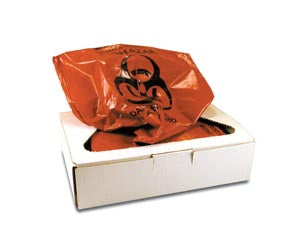 INFECTIOUS WASTE COLLECTION BAG, MEDIUM, 12 GALLON, 17" X 7" X 30", 100/CS, SOLD AS CASE MICROCARE, 226