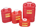SHARPS COLLECTOR, 17 GAL, HINGED TOP GASKETED, RED, 5/CS, SOLD AS CASE BD 209