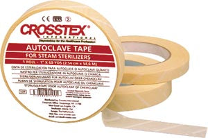 STEAM INDICATOR TAPE, LEAD-FREE, BLUE, 0.75IN X 60YD, 24RL/CS, SOLD AS CASE CROSSTEX 10000178