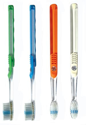 Jm Murray Oraline Premium Adult Cleargrip Toothbrush. Toothbrush Adult Cleargrip Stdhead Ast Color 144/Cs(Drop), Case