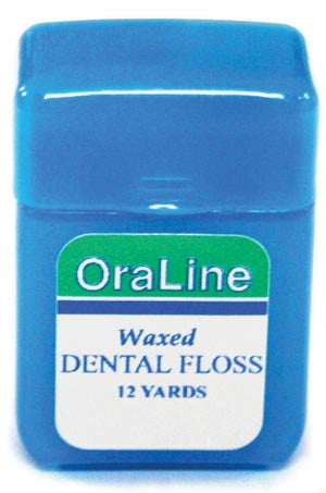 Jm Murray Oraline Dental Floss. Floss Waxed Nylon 12Yd 144/Cs(30610) (Drop), Case