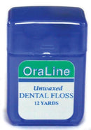Jm Murray Oraline Dental Floss. Floss Unwaxed Nylon 12Yd144/Cs (30620) (Drop), Case