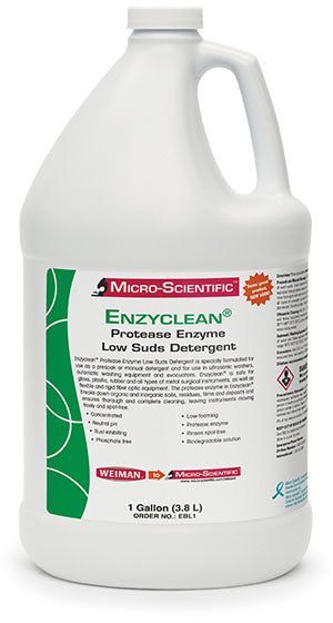 ENZYCLEAN® PROTEASE ENZYME LOW SUDS DETERGENT, GALLON, 4/CS, SOLD AS CASE MICRO-SCIENTIFIC, 10000337