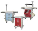 HYBRID CART, 6 DRAWER, DRAWER CONFIGURATION: 3", 6", 9", BREAKAWAY LOCK, 47¼"H X 25"D X 32"W, SOLID RED, SOLD AS EACH LAKESIDE 69
