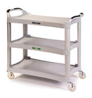 CART, CHARCOAL SHELVES & LEGS, 20"W X 39"L X 36"H, 17½" X 30½" SHELF, 11½" CLEARANCE, SOLD AS EACH LAKESIDE 69