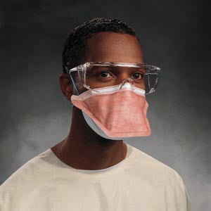 FLUIDSHIELD™ PFR95™ PARTICULATE FILTER RESPIRATOR & SURGICAL MASK, POLYURETHANE HEADBAND, REGULAR SIZE, ORANGE, 35/PKG, 6 PKG/CS, SOLD AS CASE O&M 100