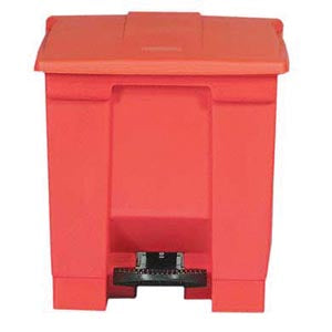 STEP-ON WASTE CONTAINER, 12 GALLON, WHITE, SOLD AS EACH BUNZL 10000605