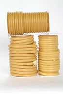Hygenic Natural Rubber Tubing. Translucent Amber Tubing, _"-Id X 1/8"-Wall X _"-Od, 50 Ft. Tubing Rubber Amber 1/2X1/850Ft/Bx, Box