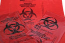 BAG, LAB SPECIMEN TRANSPORT, LLDPE FILM, FLAT PACK, ZIP CLOSURE & POUCH, FLAP, 9" X 12½", PRINT/ LABEL BIOHAZARD , BIOHAZARD SYMBO, SOLD AS CASE MEDEG