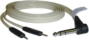 LEADWIRE, STRAIGHT STEREO, 72", DUAL PINS, GREY, RED PLUG & PINS, SOLD AS EACH CANADIAN 10000703