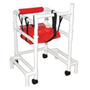 STROLLER/ WALKER , 18" WIDTH WALKER, 21" WIDTH BASE, 3" TWIN CASTERS, HEIGHT ADJUSTABLE, SOLD AS EACH MJM 10000133