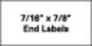 PAPER STOCK SLIDE LABELS, 7/8" X 7/8", THICK SHEET FORM, 1000/BX, SOLD AS BOX PRECISION 10001102
