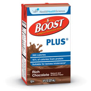 BOOST PLUS®, VERY VANILLA, 8 FL OZ CARTON, 24/CS, SOLD AS CASE NESTLE 10000272