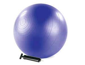 STABILITY BALL™ - 55CM, WITH PUMP, BLACK, SOLD AS EACH MERRITHEW 10000956
