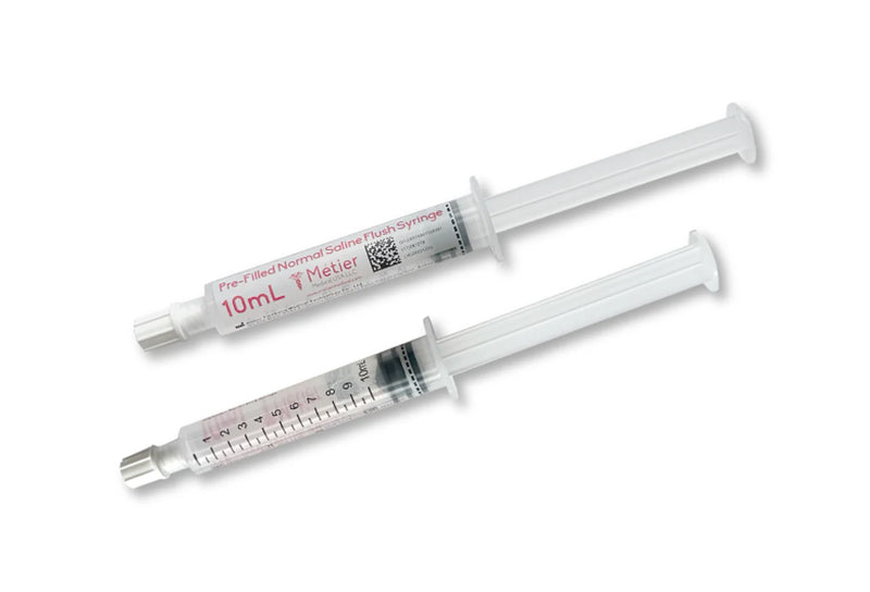 Metier Medical Safe-T-Flush Pre-Filled Saline Syringe Pre-Filled Saline Syringe, Safe-T-Flush, 10 Ml, 300/Cs -PFSFS 10