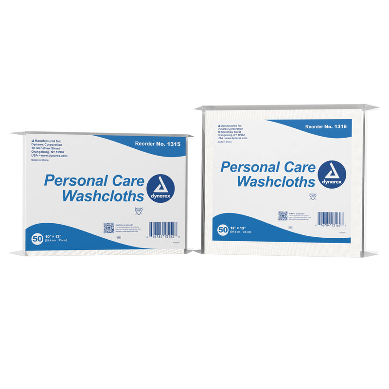 dynarex Disposable Washcloth, 10 x 13 Inch 50/BAG -1315