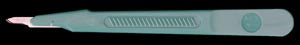 Cincinnati Lance Scalpels & Handles Scalpel Ss Sz 15 Grn Handledisp St 10/Bx -92415