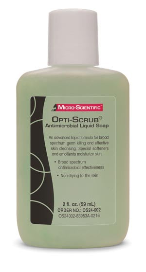 OPTI-SCRUB® LIQUID ANTIMICROBIAL SKIN CLEANSER, 1 GALLON, 4/CS, SOLD AS CASE MICRO-SCIENTIFIC, 10000337