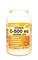 VITAMIN C, 500MG, TABLETS, 100S, NDC