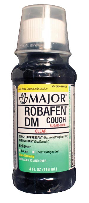 ROBAFEN DM, 240ML, COMPARE TO ROBITUSSIN® DM COUGH, NDC# 00904-7223-59, SOLD AS EACH MAJOR 10000565