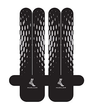 Mueller Easyfit Kinesiology Pre-Cut Tape. Tape Kinesiology Precut Waist/Back Easyfit Blk 3Appl/Pk, Pack