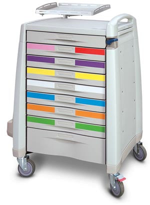 Capsa Healthcare Avalo Standard Medical Cart. Cart Medical 43X24X31Ped Crash (Drop), Each