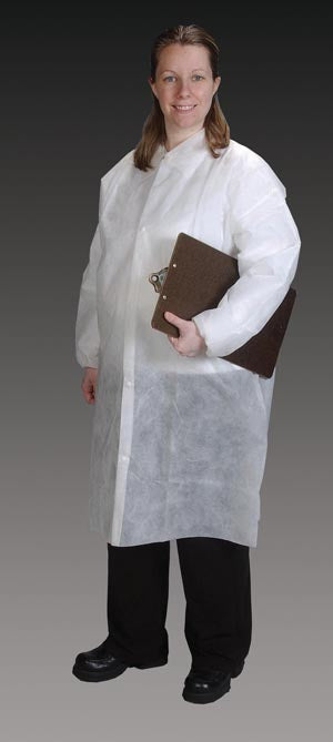 Alphaprotech Critical Cover Genpro Lab Coats. Coats Lab Genpro White Xxl25/Cs, Case