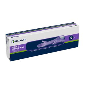 Halyard Purple Nitrile Max Powder Free Exam Gloves. Purple Nitrile Pf Exam Glovexl 50/Bx 8Bx/Cs, Case