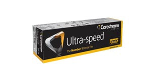 Carestream Ultra-Speed Intraoral X-Ray Film. Xray Film Intraoral Df-53 Sz 0Dbl Pk Ultraspd Poly 100/Bx, Box