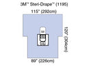 ARTHROSCOPY SHEET, FLUID COLLECTION POUCH, 89" X 120", 2 EXIT PORTS, TUBE & CORD ORGANIZER, 3M BIOCADE FABRIC, 5/CS, SOLD AS CASE SOLVENTUM 1