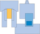 CARDIOVASCULAR SHEET, 107" X 133", BLUE FABRIC, 6/CS, SOLD AS CASE SOLVENTUM 1