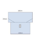 STERI-DRAPE™ EXTREMITY DRAPE, 90" X 118", ABSORBENT IMPERVIOUS MATERIAL, ADHESIVE APERTURE, 10/BX, 2 BX/CS, SOLD AS CASE SOLVENTUM 1