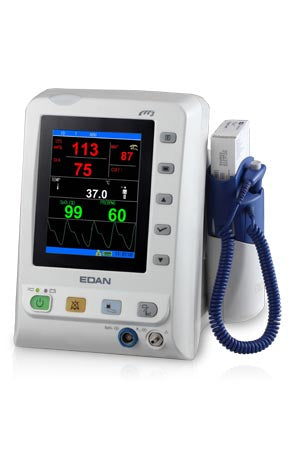 VITAL SIGN MONITOR, WITH SPOT CHECK, CONTINUOUS MONITORING, WARD ROUND MODE, NIBP, SPO2, EDAN ORAL TEMPERATURE KIT. TOUCH SCREEN, , SOLD AS EACH MDPRO