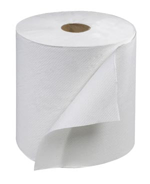Essity Tork Hand Towel. Hand Towel Roll, Universal, White, 1-Ply, Embossed, H21, Green Sealª Standard Gs-1, 800Ft, 7.9" X 7.8" X 1.9", 6 Rl/Cs (60 Cs/