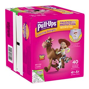 TRAINING PANTS, 4T-5T, GIRLS GIGA PACK, 56/PK, 1 PK/CS, SOLD AS CASE KIMBERLY-CLARK 269