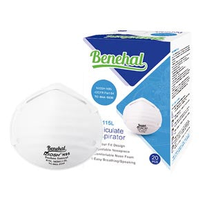 MASK, N95 SURGICAL RESPIRATOR, NIOSH-CERTIFIED, FDA AND CDC-LISTED, FOLDABLE-DESIGN, 20/BX, 20BX/CS, SOLD AS CASE MEDIVENA 10001205