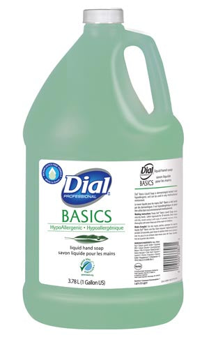 Dial Dialpro Hand Soap. Dialpro Basics Hand Soap, Liquid, 1 Gallon, 4/Cs. Soap Hand Liquid 1Gal Basics4/Cs, Case