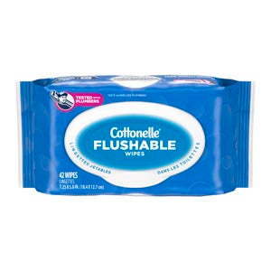 Kimberly-Clark Cottonelle Moist Wipes. Nafs-Wipe Cleansing Cottonelleflushable Refill 42Ct 12/Cs, Case