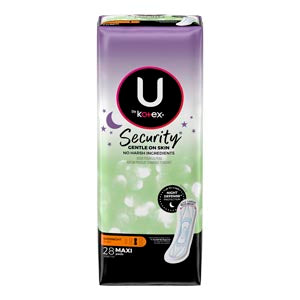 U BY KOTEX® SUPER PREMIUM PAD, ULTRA THIN, WITH WING, TEEN, 14/PK, 4 PK/CS, SOLD AS CASE KIMBERLY-CLARK 269