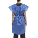 Graham Medical Products Exam Gown, Medium/Large, Blue 50/CASE -70234N