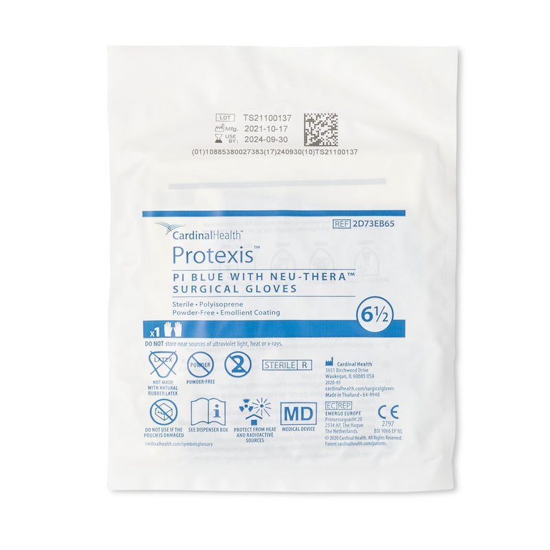 Protexis™ Blue with Neu-Thera Polyisoprene Surgical Glove, Size 6.5, Blue 50/BOX -2D73EB65