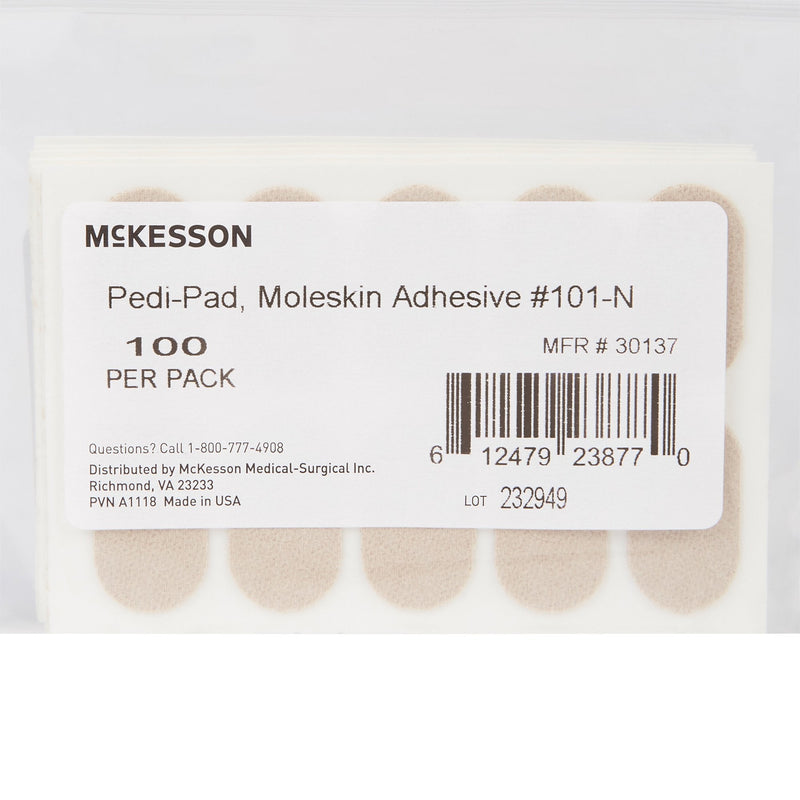 McKesson Pedi-Pad Beige Protective Pad, Size 101 Narrow 100/PACK -30137