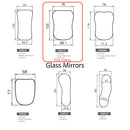 Large Occlusal Dental Photo Mirror Glass Premium Osung -DME1G - Osung USA