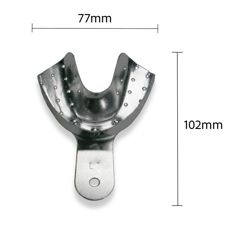 Dental Impression Tray Aluminum, Large, Lower ORAL32 -ALUM-LL - Osung USA
