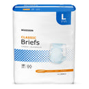 McKesson Classic Light Absorbency Incontinence Brief, Large 72/CASE -BRBRLG
