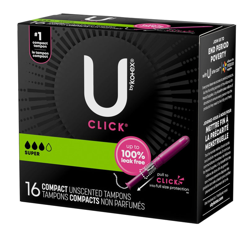 U By Kotex Click Compact Tampon 16/PACK -51581
