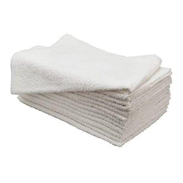 Lew Jan Towels Washcloth, 12" X 12", 1 Lb, White, Domestic, 25 Dz/Cs -V12-121210