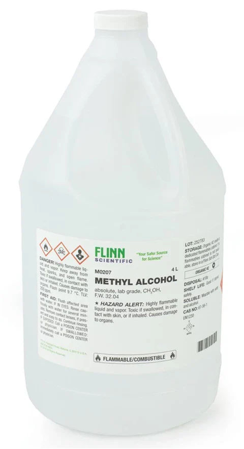 METHYL ALCOHOL , 128 OZ BOTTLE, SOLD AS EACH MEDICAL 10000484