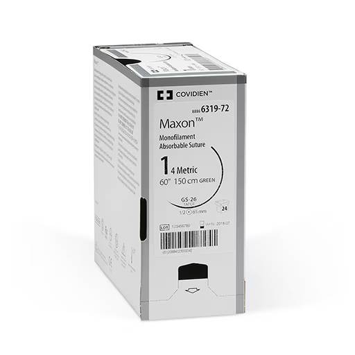 SUTURE, TAPER POINT, SIZE 1, GREEN, 30", NEEDLE HGU-46, 5/8 CIRCLE, 3 DZ/BX, SOLD AS BOX MEDTRONIC/MINIMALLY 10000446